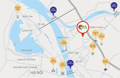   Khai Sơn Town sở hữu vị trí đắc địa mang lại cơ hội đầu tư sinh lời