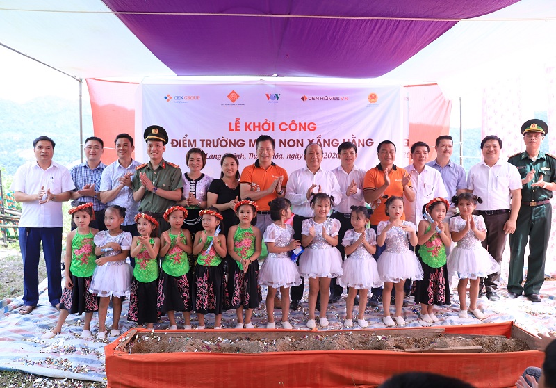 Quỹ từ thiện của Cen Group khởi công xây điểm trường Xắng Hằng, Thanh Hóa