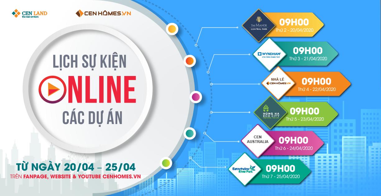 Lịch sự kiện tuần 4 tháng 4 năm 2020 tại Cen Land
