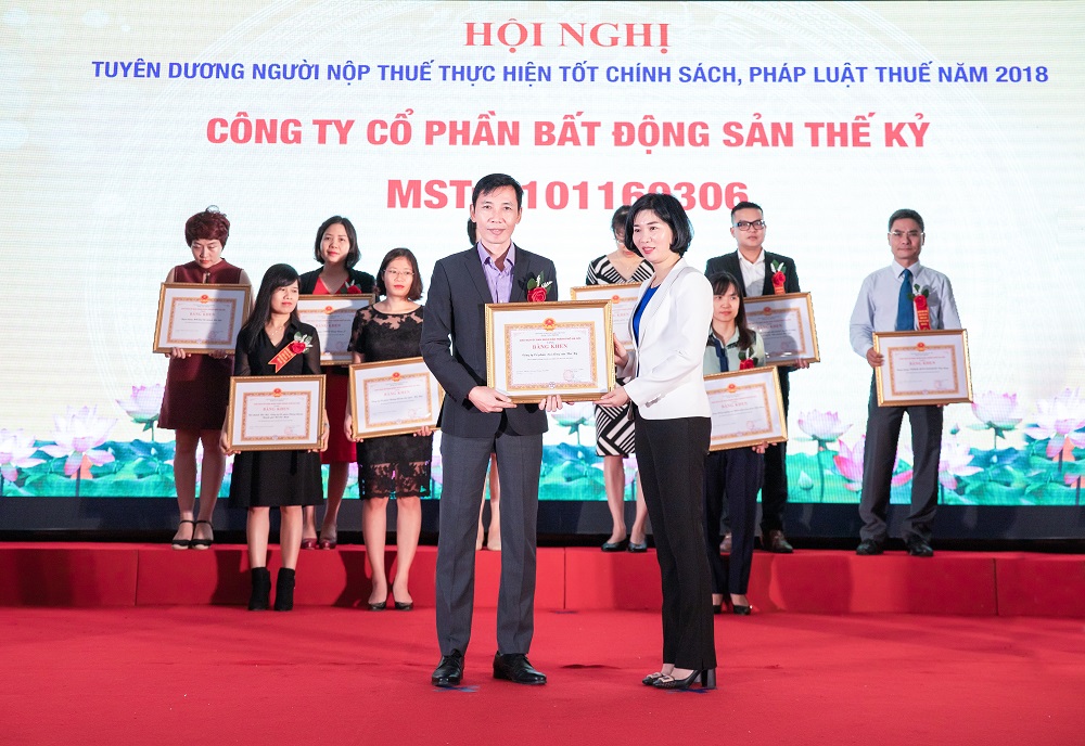 Cen Land được vinh danh là đơn vị thực hiện tốt chính sách thuế năm 2018