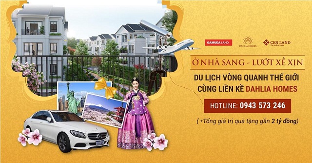 Quà tặng lên tới gần 2 tỷ đồng khi mua liền kề Dahlia Homes – Gamuda Gardens