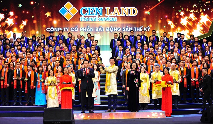 Cen Land được vinh danh trong TOP 10 Sao Vàng đất Việt