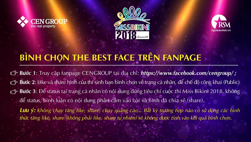 Bình chọn Miss Bikini CENGROUP 2018 trên Tạp Chí Ra Khơi - Fanpage CENGROUP